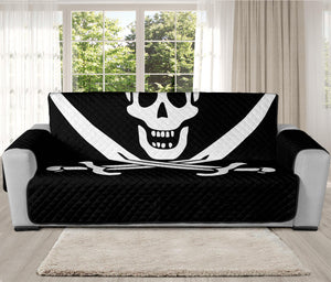 Calico Jack Pirate Flag Print Oversized Sofa Protector