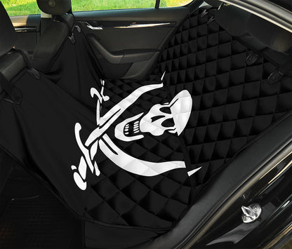 Calico Jack Pirate Flag Print Pet Car Back Seat Cover