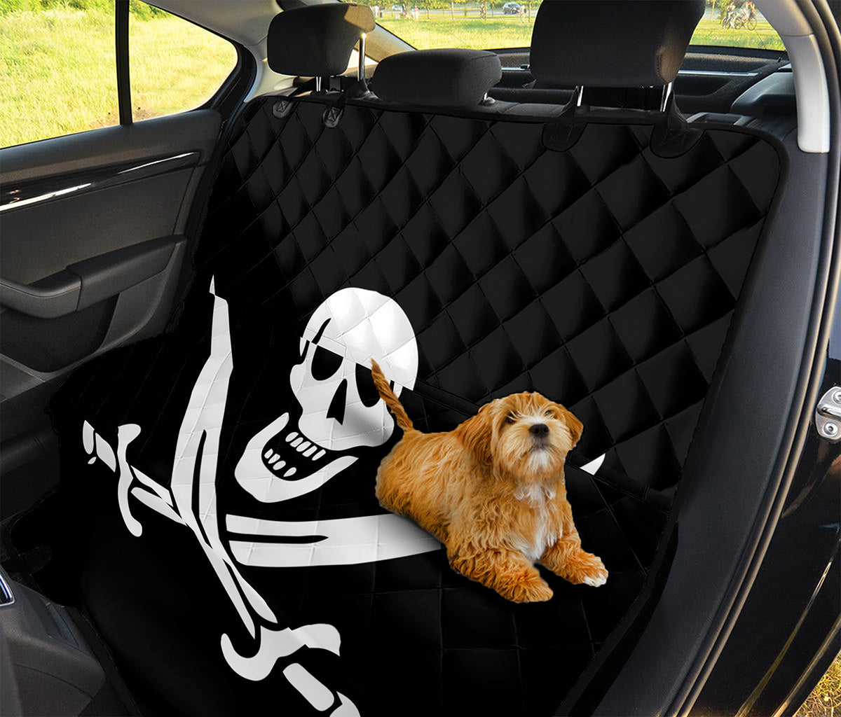Calico Jack Pirate Flag Print Pet Car Back Seat Cover
