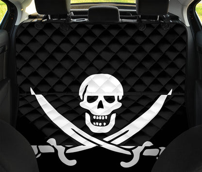 Calico Jack Pirate Flag Print Pet Car Back Seat Cover