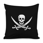 Calico Jack Pirate Flag Print Pillow Cover