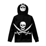 Calico Jack Pirate Flag Print Pullover Hoodie