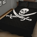 Calico Jack Pirate Flag Print Quilt Bed Set