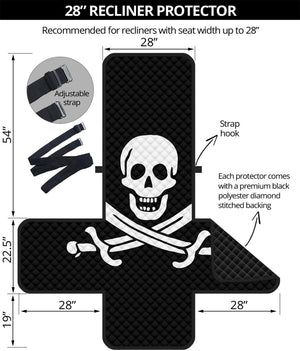 Calico Jack Pirate Flag Print Recliner Protector