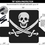 Calico Jack Pirate Flag Print Sofa Protector