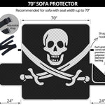 Calico Jack Pirate Flag Print Sofa Protector