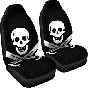 Calico Jack Pirate Flag Print Universal Fit Car Seat Covers