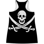 Calico Jack Pirate Flag Print Women's Racerback Tank Top