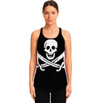 Calico Jack Pirate Flag Print Women's Racerback Tank Top