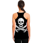Calico Jack Pirate Flag Print Women's Racerback Tank Top