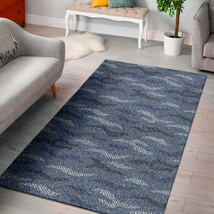 Camo Denim Jeans Pattern Print Area Rug