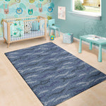 Camo Denim Jeans Pattern Print Area Rug