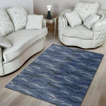 Camo Denim Jeans Pattern Print Area Rug