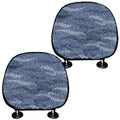 Camo Denim Jeans Pattern Print Car Headrest Covers