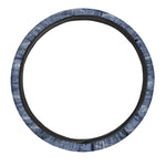 Camo Denim Jeans Pattern Print Car Steering Wheel Cover