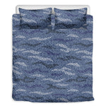 Camo Denim Jeans Pattern Print Duvet Cover Bedding Set