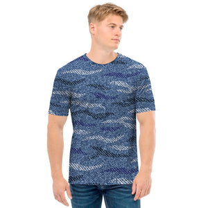 Camo Denim Jeans Pattern Print Men's T-Shirt