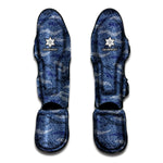 Camo Denim Jeans Pattern Print Muay Thai Shin Guard