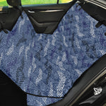 Camo Denim Jeans Pattern Print Pet Car Back Seat Cover