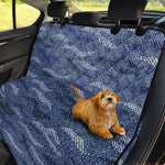 Camo Denim Jeans Pattern Print Pet Car Back Seat Cover