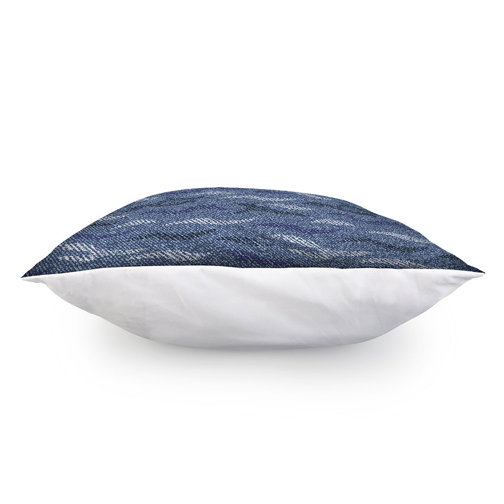 Camo Denim Jeans Pattern Print Pillow Cover