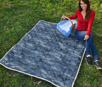 Camo Denim Jeans Pattern Print Quilt