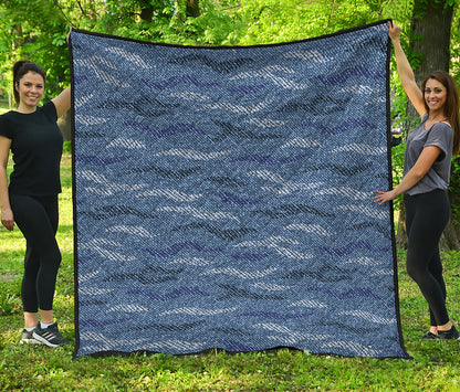 Camo Denim Jeans Pattern Print Quilt