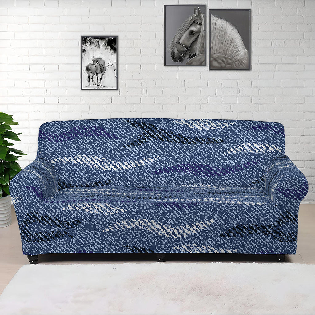 Camo Denim Jeans Pattern Print Sofa Cover
