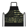 Camouflage American Flag Print Apron