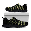 Camouflage American Flag Print Black Running Shoes