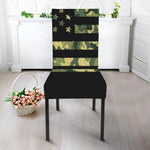Camouflage American Flag Print Dining Chair Slipcover