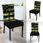 Camouflage American Flag Print Dining Chair Slipcover