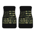 Camouflage American Flag Print Front Car Floor Mats