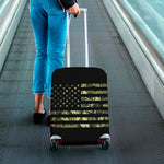 Camouflage American Flag Print Luggage Cover