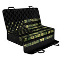 Camouflage American Flag Print Pet Car Back Seat Cover