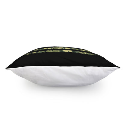 Camouflage American Flag Print Pillow Cover