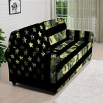Camouflage American Flag Print Sofa Cover