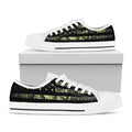 Camouflage American Flag Print White Low Top Sneakers