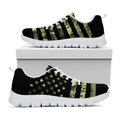 Camouflage American Flag Print White Running Shoes