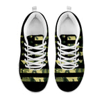 Camouflage American Flag Print White Sneakers