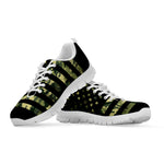 Camouflage American Flag Print White Sneakers