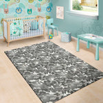Camouflage Dazzle Pattern Print Area Rug