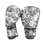 Camouflage Dazzle Pattern Print Boxing Gloves