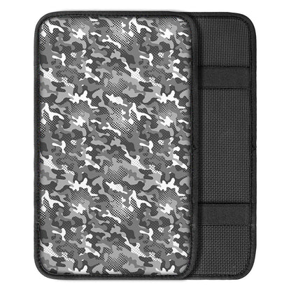 Camouflage Dazzle Pattern Print Car Center Console Cover