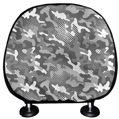 Camouflage Dazzle Pattern Print Car Headrest Covers