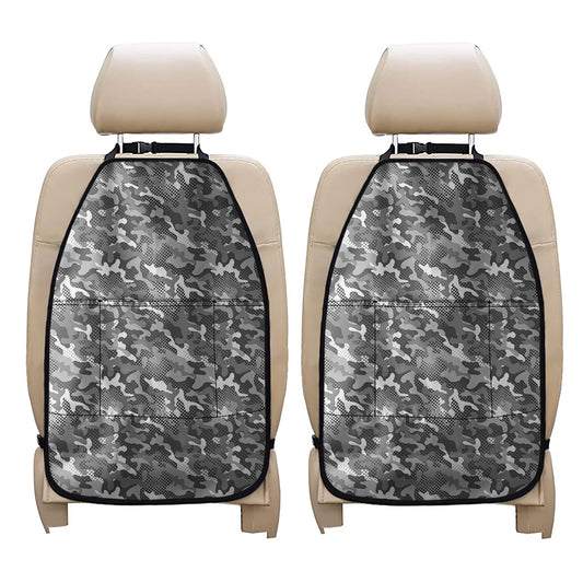 Camouflage Dazzle Pattern Print Car Seat Organizers
