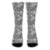 Camouflage Dazzle Pattern Print Crew Socks