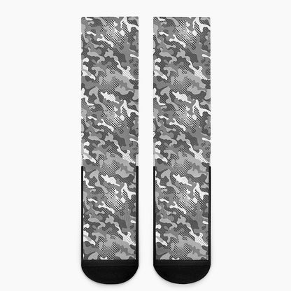 Camouflage Dazzle Pattern Print Crew Socks