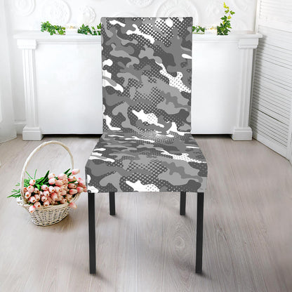 Camouflage Dazzle Pattern Print Dining Chair Slipcover