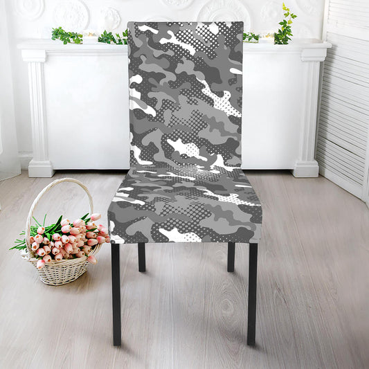 Camouflage Dazzle Pattern Print Dining Chair Slipcover